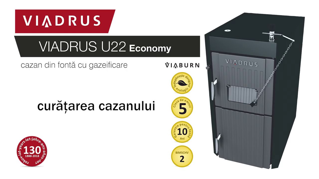 Viadrus U22 Economy - curățarea cazanului