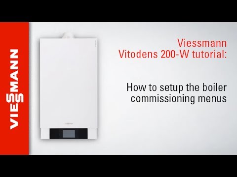Viessmann Vitodens 200-W tutorial: How to set up Vitodens 200-W boiler commissioning menus
