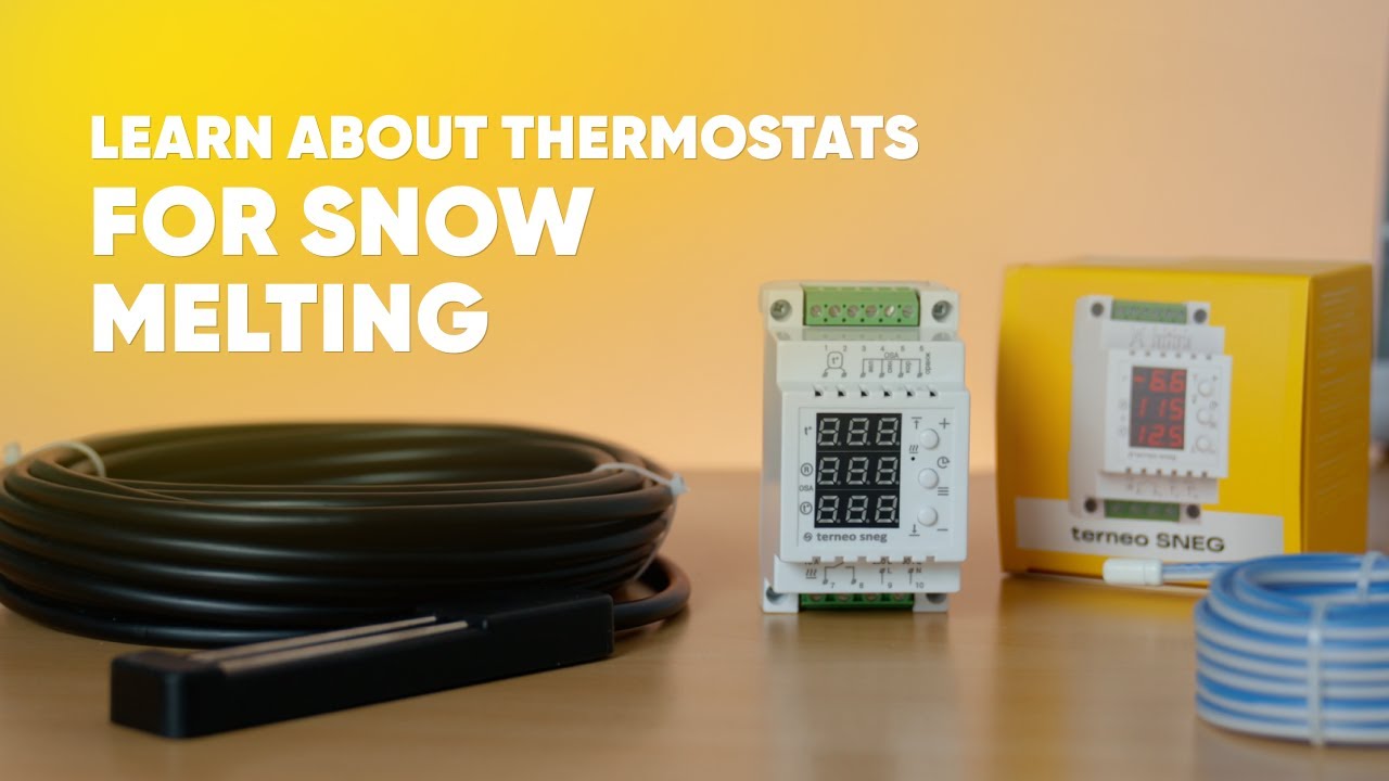 Overview of the terneo SNEG snow melting thermostat with precipitation sensors