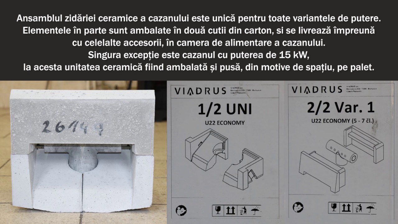 Viadrus U22 Economy - montarea unității ceramice