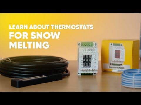 Overview of the terneo SNEG snow melting thermostat with precipitation sensors