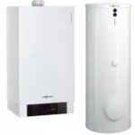 Centrala termica Viessmann Vitodens 200-W, 49 kW, cu boiler bivalent Vitocell de 300 de litri