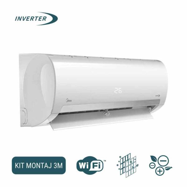 Aer Conditionat Midea New Prime Inverter 12000 BTU Wifi Kit de instalare 1