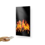Panou radiant UDENS 700 W Flacara cu termostat - imagine 2