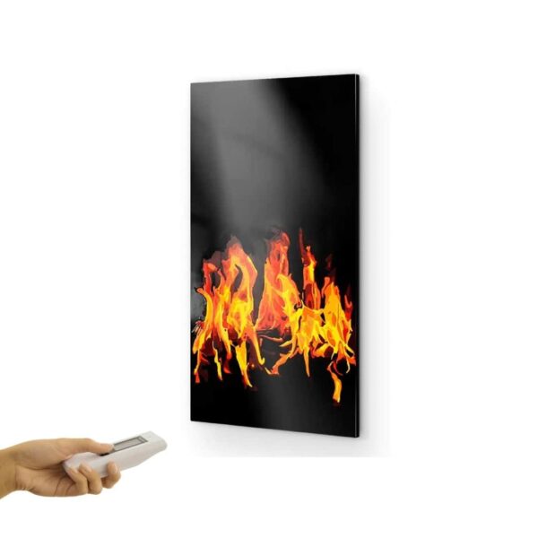 Panou radiant UDENS 700 W Flacara cu termostat - imagine 2