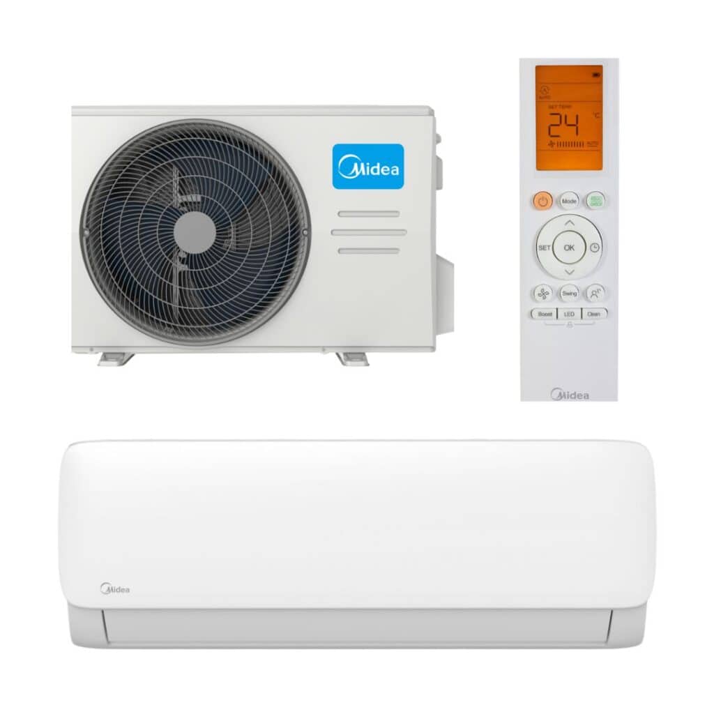Aer conditionat Midea Xtreme Fresh 12000 BTU Inverter, Wi-Fi, Auto-curatare, Clasa A++(MSAGBU-12HRFN8-QRD1GW)