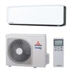 Aer conditionat Mitsubishi Heavy Industries 12000 BTU Harakuze cu Clasa energetica A+++, Black and White (SRK35ZS-WFB SRC35ZS-W2)