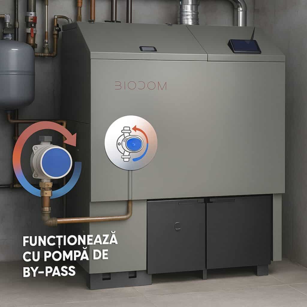 Cazan pe peleti Biodom Double Fan 54A cu pompa de bypass si Tehnologia BioLogic 2 Design fara titlu 13