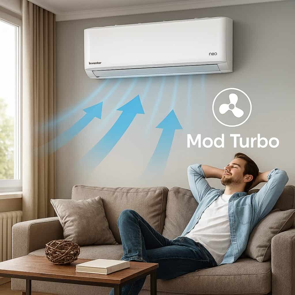 Aer conditionat Inventor 18000 BTU NEO 2 cu Filtru HEPA si Lampa UV (N2UVI18+N2UVO18) 4 Inventor 5
