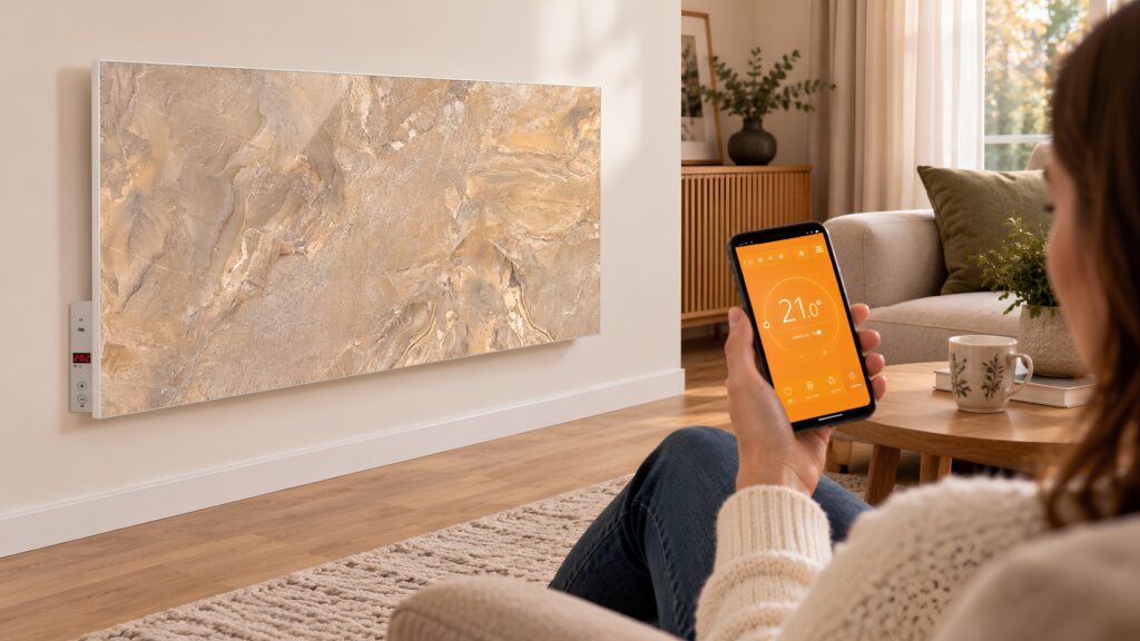 Panou radiant ceramic 1000W cu termostat si WiFi 